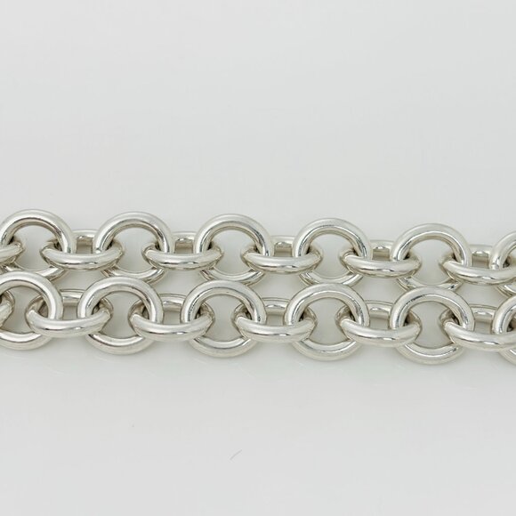 RARE Tiffany & Co Dollar Sign Money Pendant Chain Necklace in Sterling Silver - Picture 8 of 9